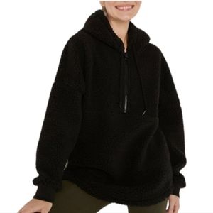 VS PINK 1/2 ZIP SHERPA JACKET